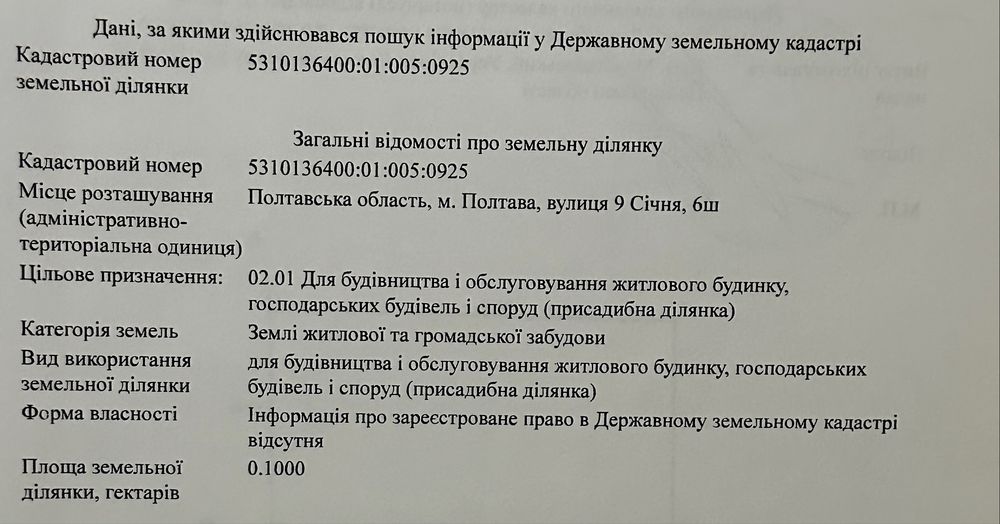 Продаж 10 соток під забудову