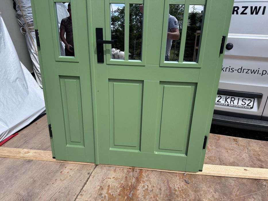 Drzwi Drewniane dwuskrzydłowe 141x235 Cała Polska nietypowe