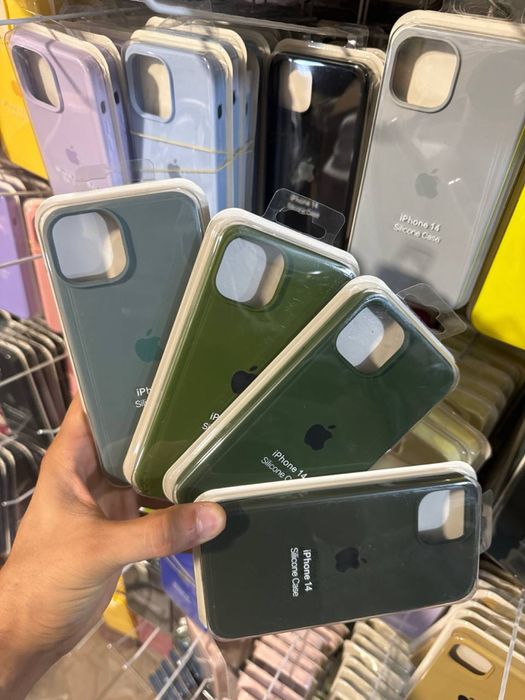 Чехол для iphone 14 pro max и другие модели silicone case