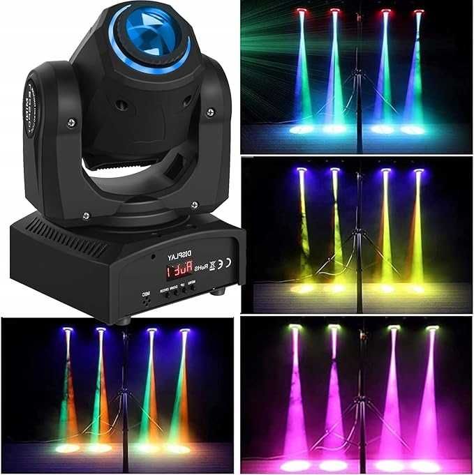 Głowa ruchoma UKING ZQ02015 Ring LED 50W DMX
