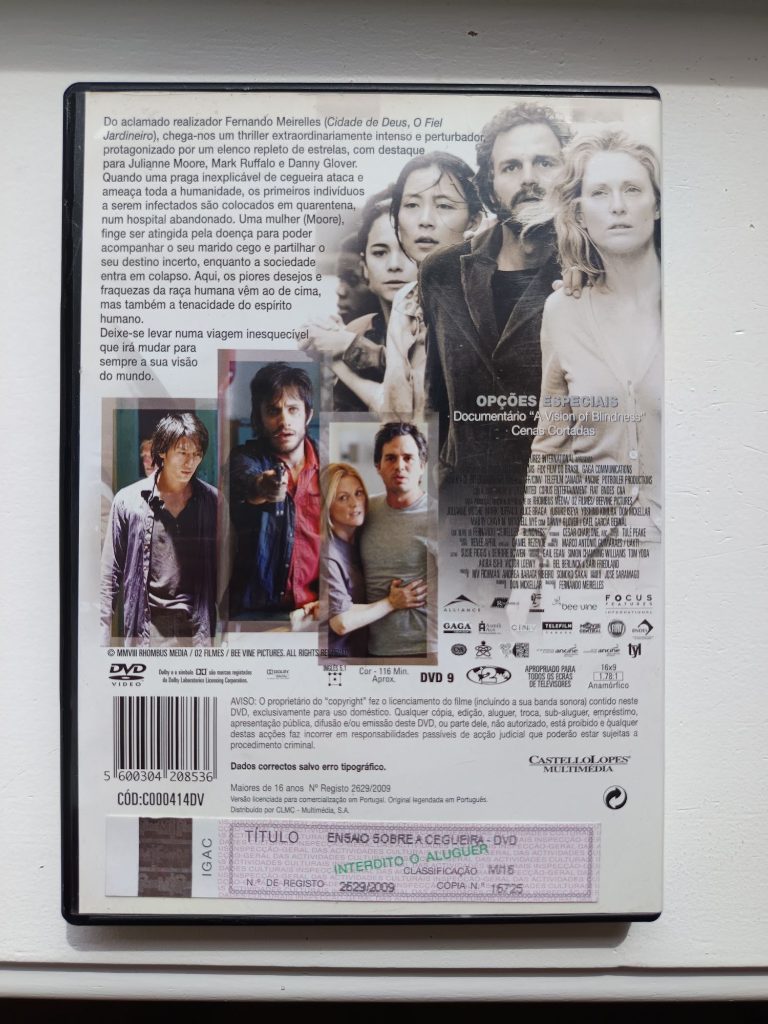 DVD ensaio sobre a cegueira