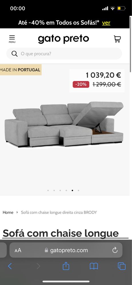 Sofa Chaise Long