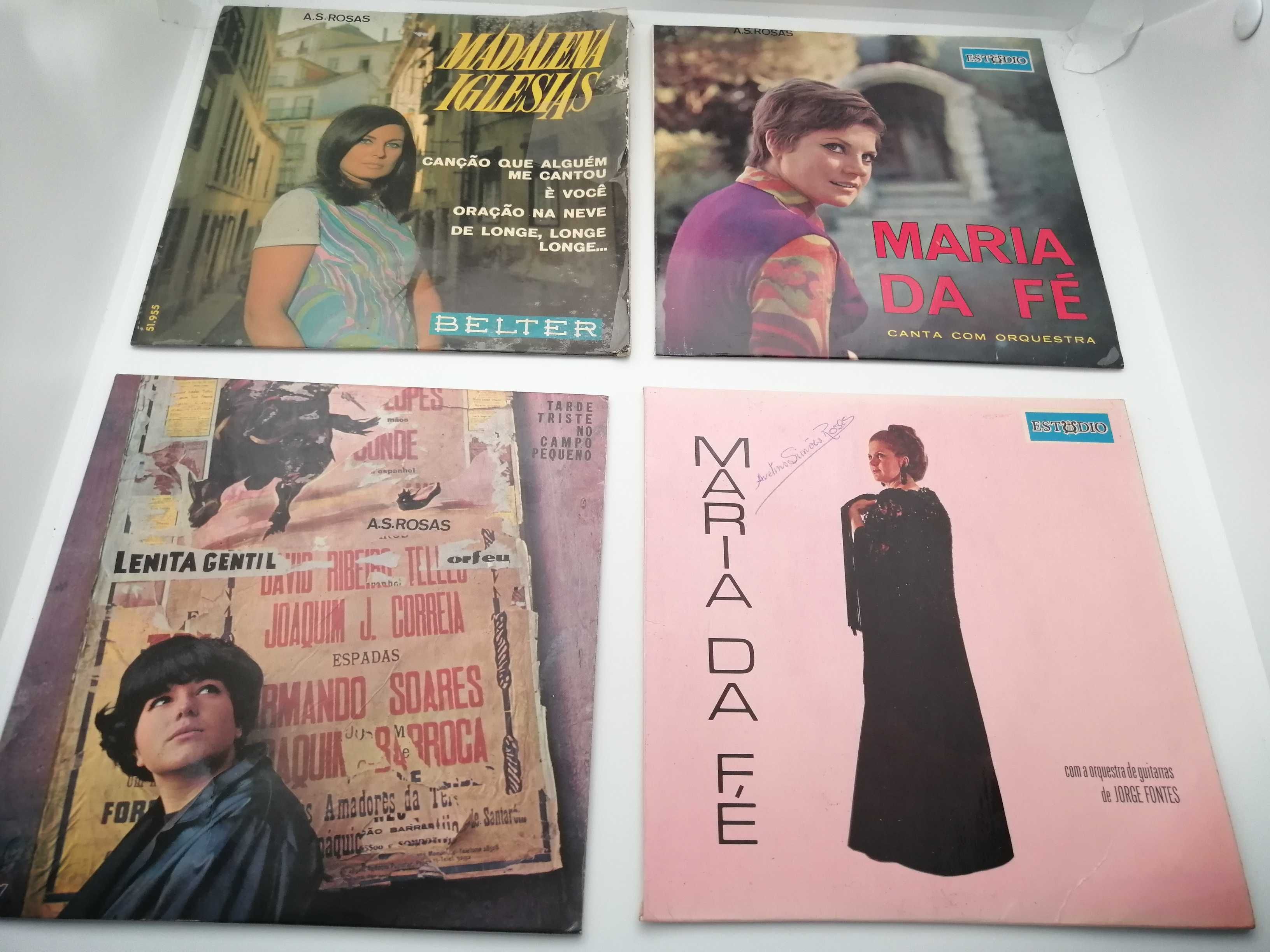 Discos Vinil 45rpm Lenita Gentil, Maria da Fé, Madalena Iglésias 5€/un