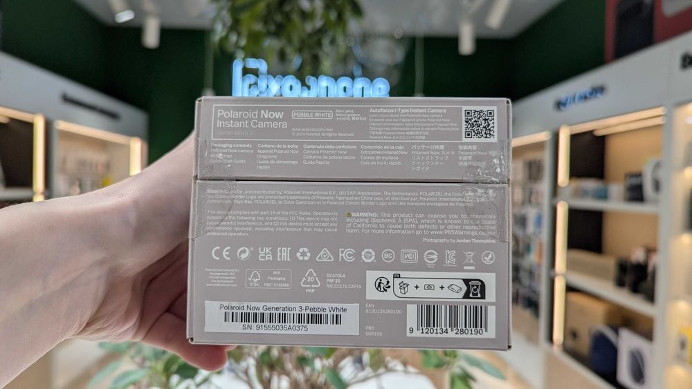 NEW Polaroid Now Gen 3 Pebble White Гарантiя