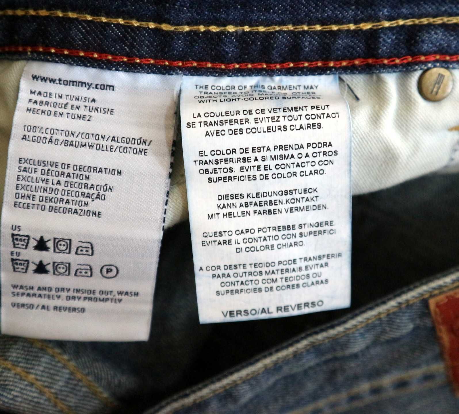 Hilfiger Denim Wilson Regular spodnie jeansy W32 L32 pas 2 x 45 cm