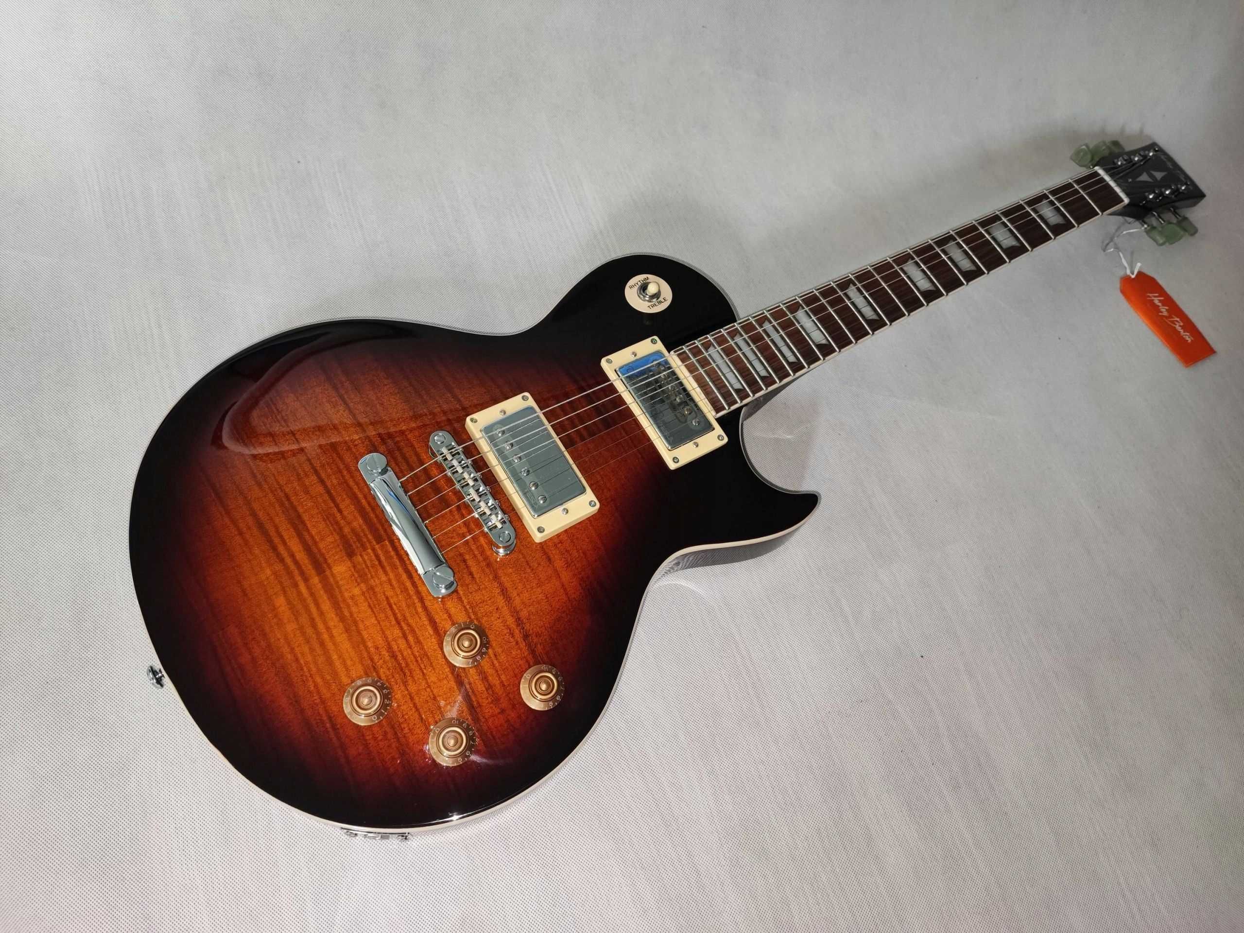 Harley Benton SC-550 FTF nowa gitara Les Paul - ustawiona