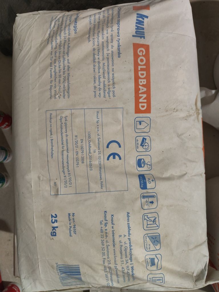 Kanuf Goldband 25 kg gipsowa zaprawa tynkarska