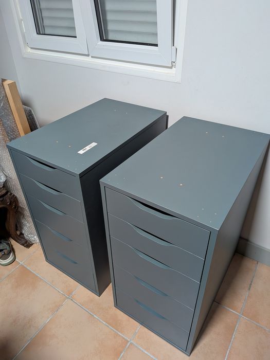 2 módulos de gavetas IKEA Alex