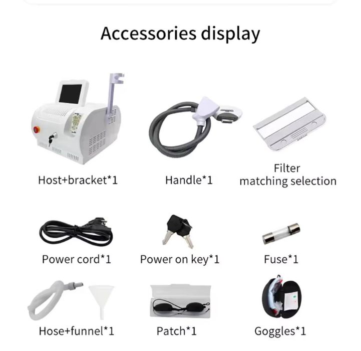 Професійний апарат IPL+OPT: епіляція та омолодження шкіри.