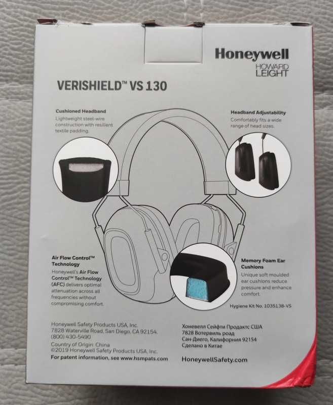 Nauszniki Słuchawki Ochronniki Słuchu  Honeywell Verishield VS 130