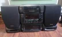 Wieża Panasonic cd, radio, kasety