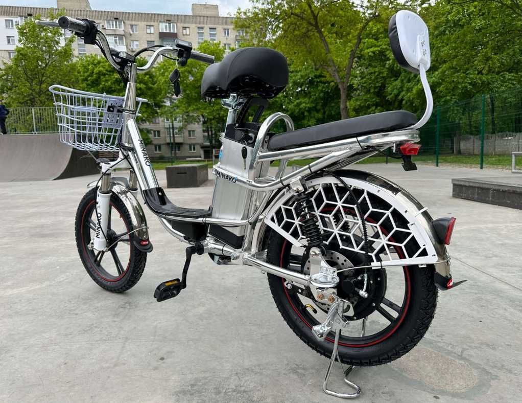 Електровелосипед MINAKO V2 двомісний 16 Ah 48V 500W 20 дюймів