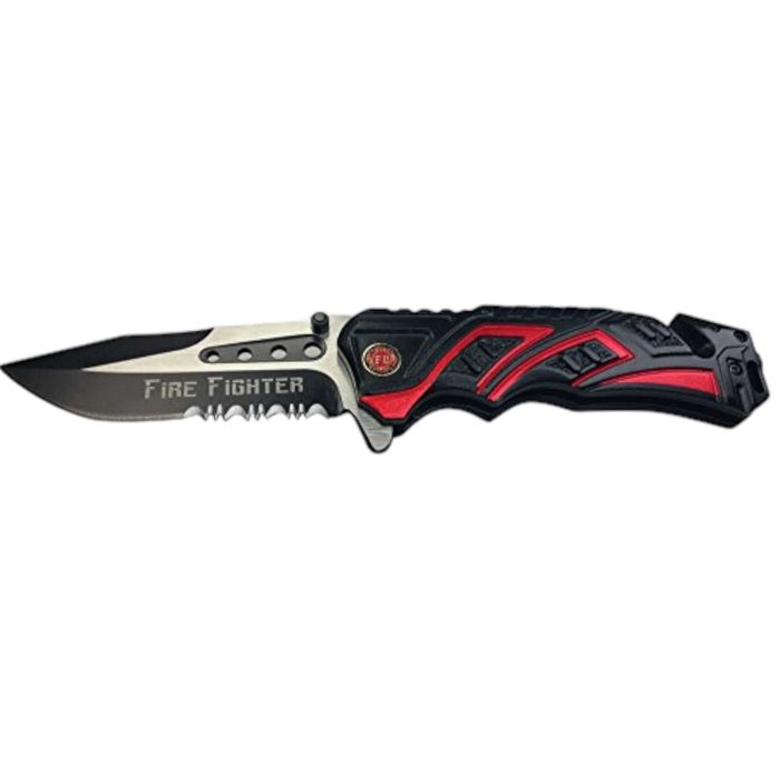 MTech - Nóż ratowniczy strażacki ostrze składane MT-A865FD