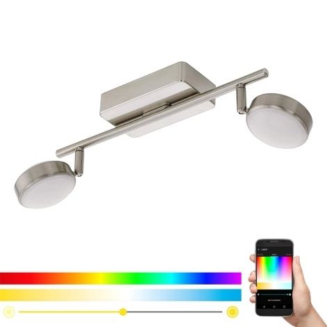 Eglo 97715 - LED RGB Ściemnialne oświetlenie punktowe CORROPOLI-C 2xLE