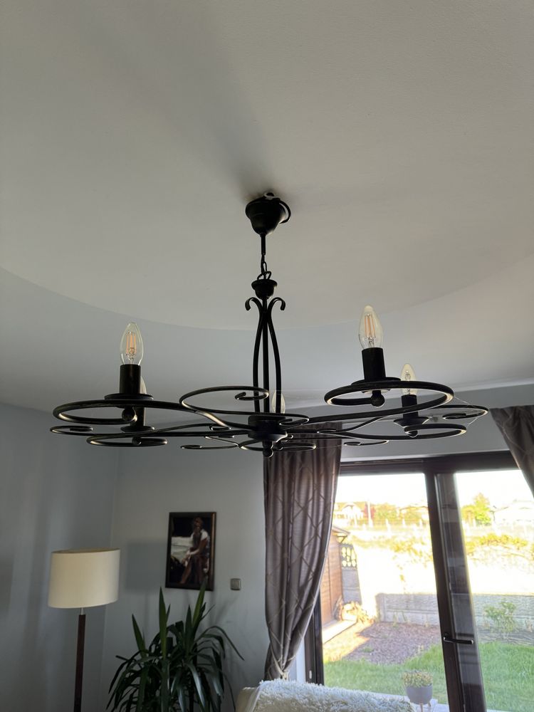 Lampa wisząca plus 3 karnisze