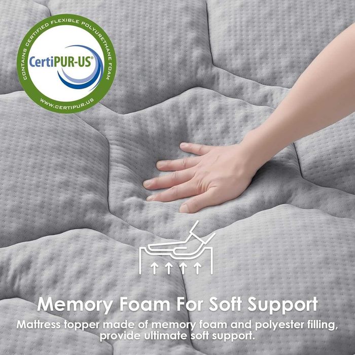 Nakładka żelowa pianka memory na  materac EHEYCIGA 160x200