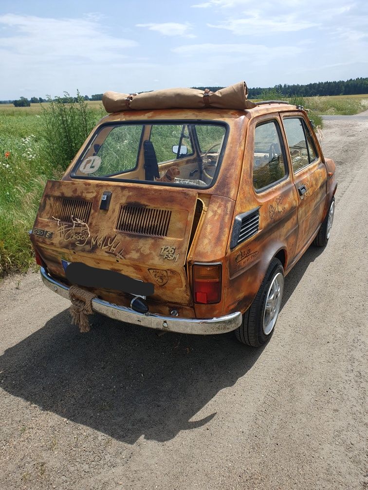 Fiat 126p maluch cabrio bosmal rost jedyny w swoim rodzaju