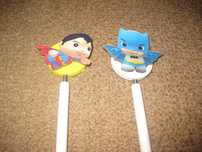 2 Lápis de Super Heróis/Novos!