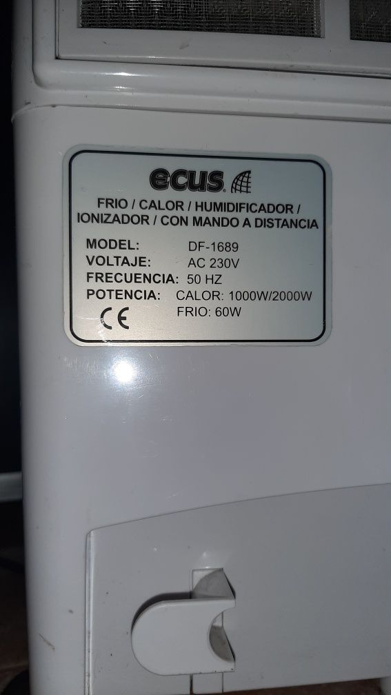 Ar condicionado portátil/Climatizador de ar, humidificador, aquecedor