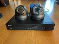 Rejestrator do monitoringu BCS + 2 kamery (nowe)+ dysk