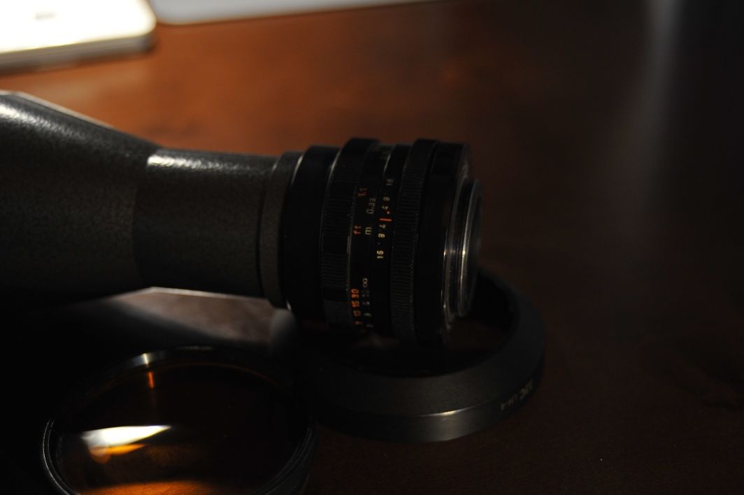 Obiektyw FS-2 300/4,5 + złączka Helios m42