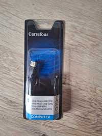 Kabel USB Carrefour czarny 0,15 m