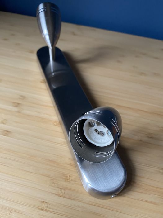 Lampa Sufitowa; listwa 2 punktowa/ Srebrny mat, Stal nierdzewna