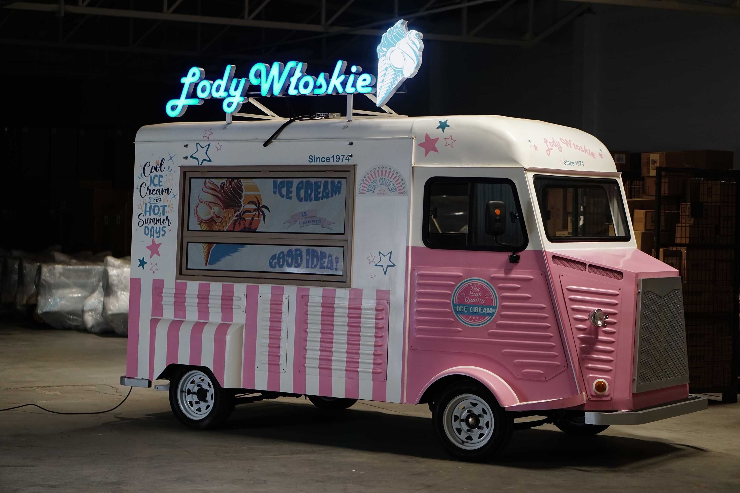 FOOD TRUCK - LODY WŁOSKIE, Lodziarnia, Przyczepa gastronomiczna