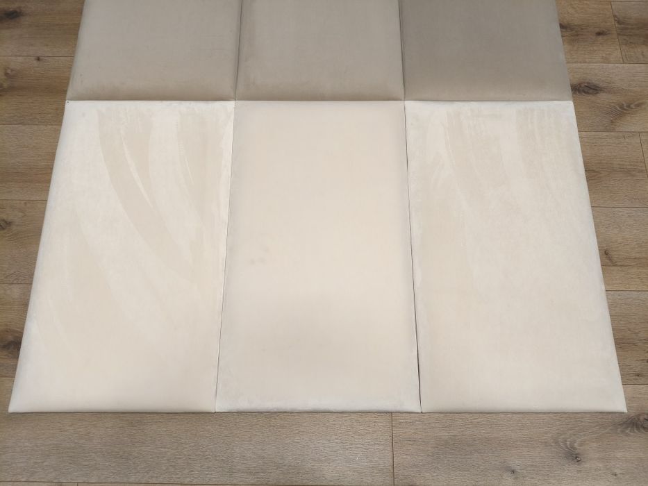Płyty tapicerowane ścienne 70x40 beżowe - 6szt