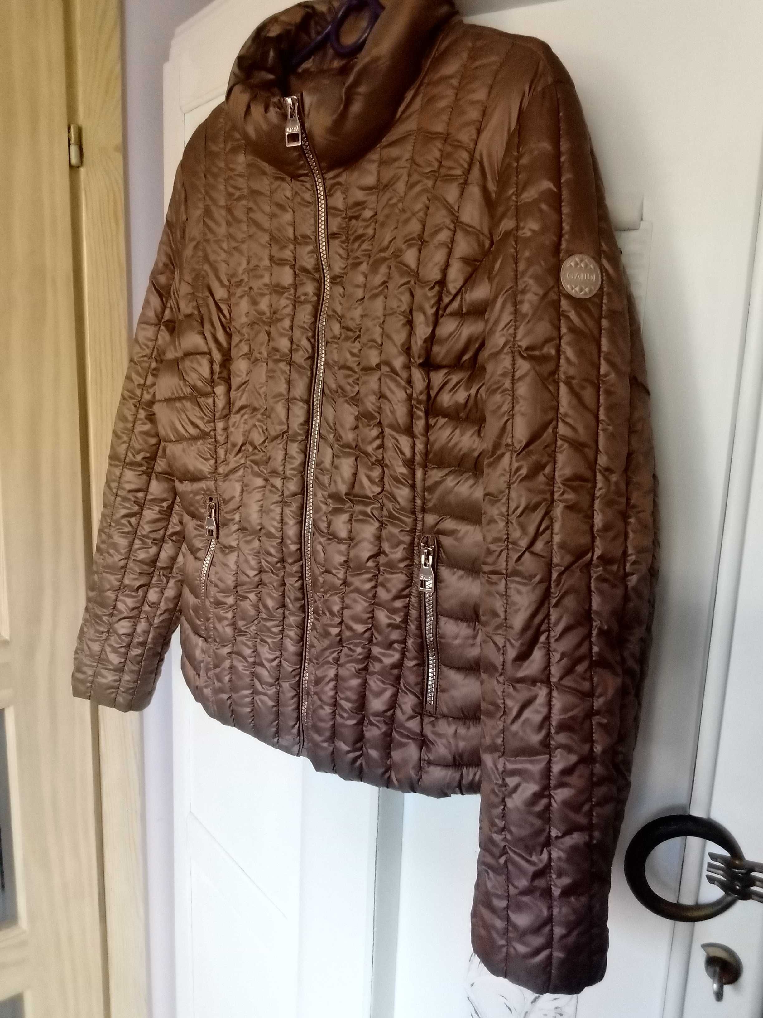 Gaudi włoska kurtka damska jeans zimowa ocieplana XL 42