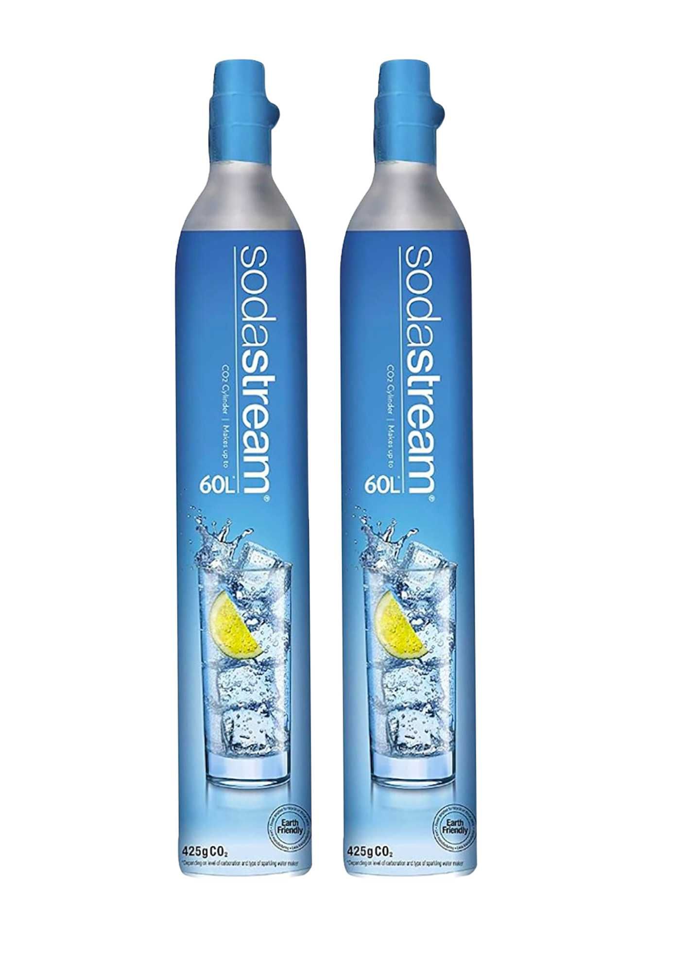 2x Niebieska butla pełna cylinder sodastream CO2 quickconnect