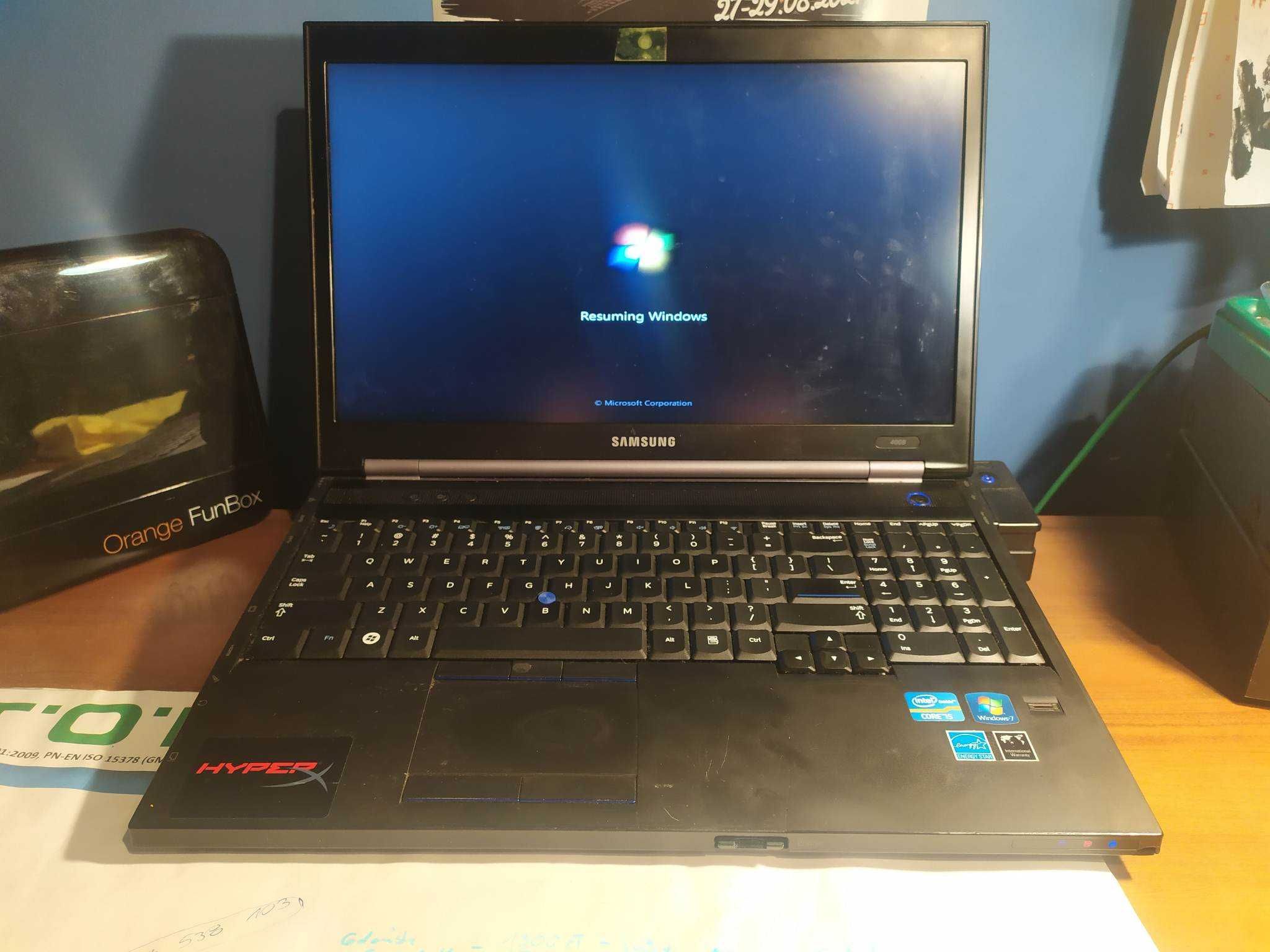 Samsung laptop biznesowy NP400B5C  16GB  256GB SSD + stacja dokująca!
