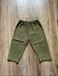 Spodnie dresy khaki na gumce vintage 80 86