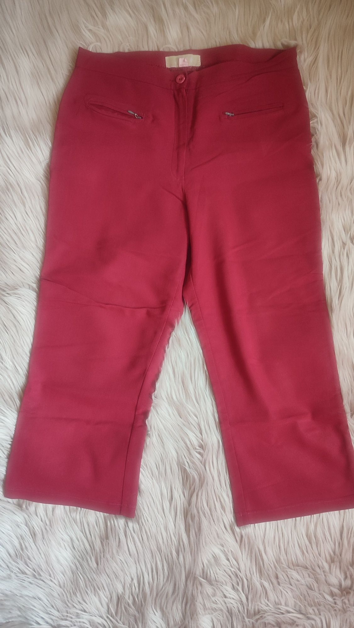 Spodnie bordowe rybaczki 3/4 M/ 38