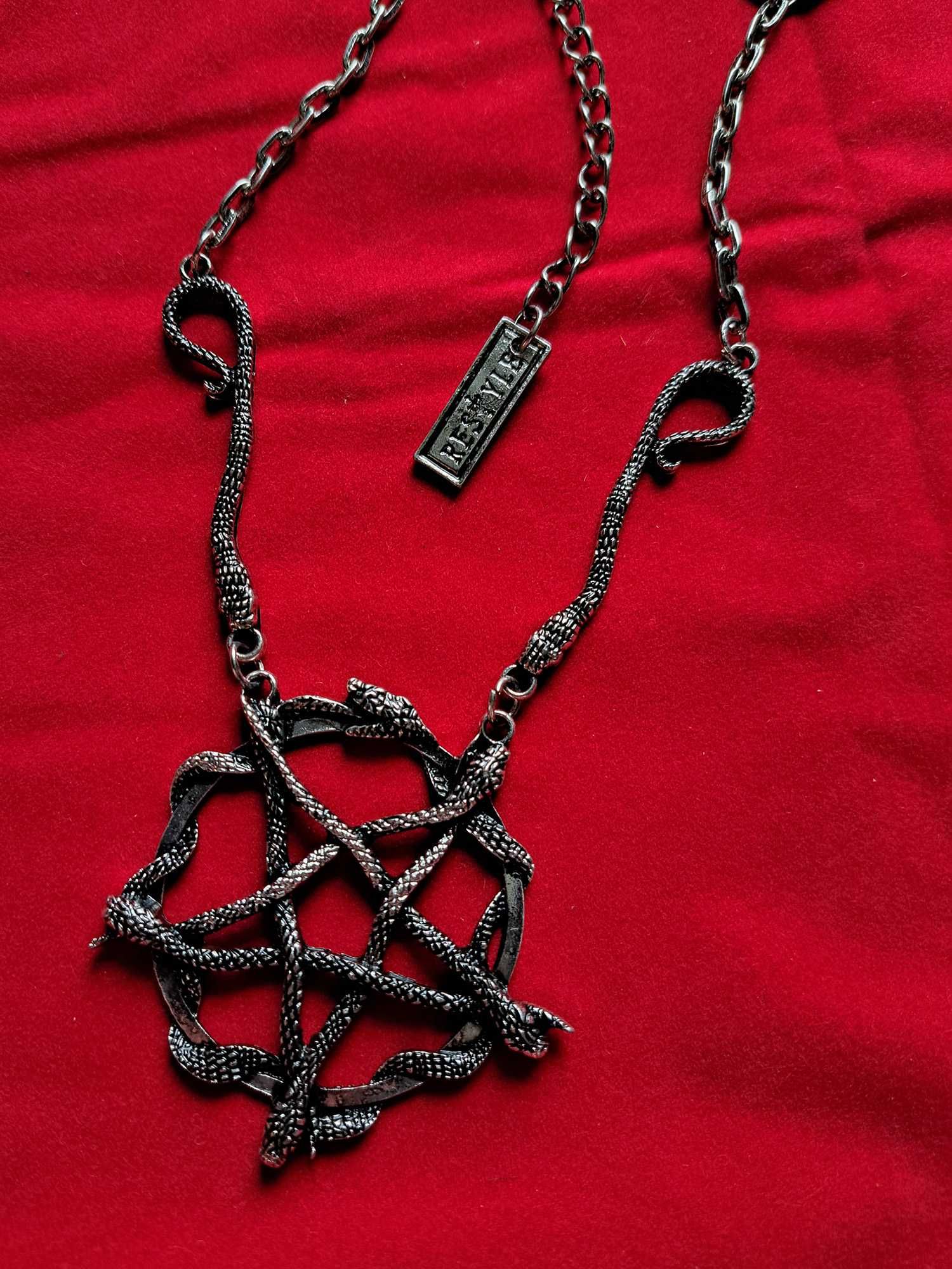 Snake Pentagram Restyle gotycka biżuteria gothic goth