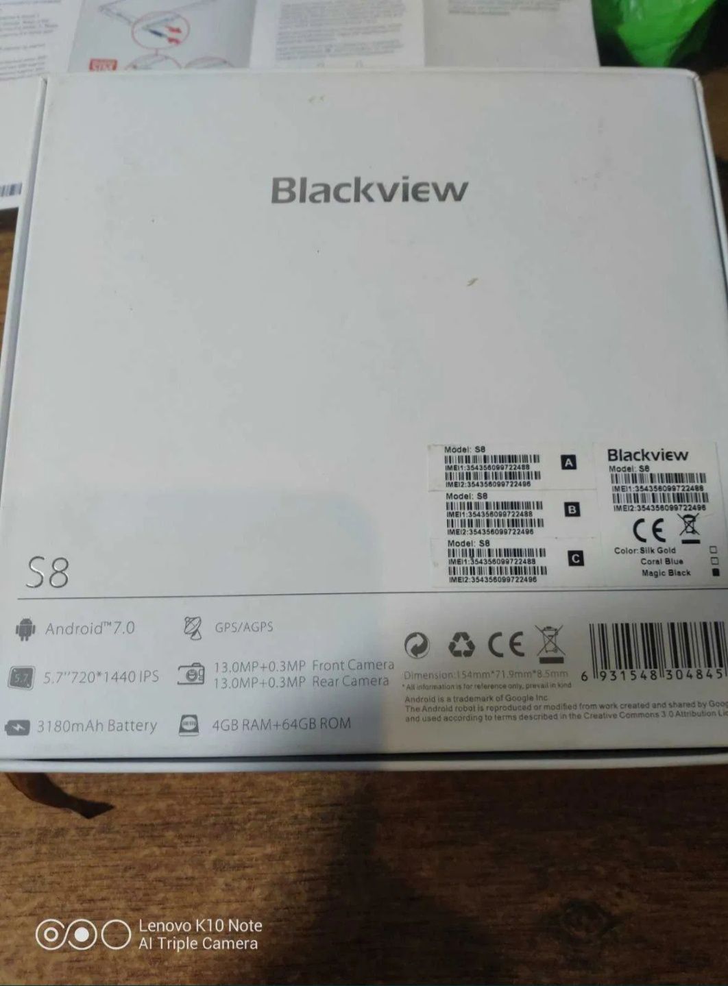 Bleckview S8 . 4/64 гб.