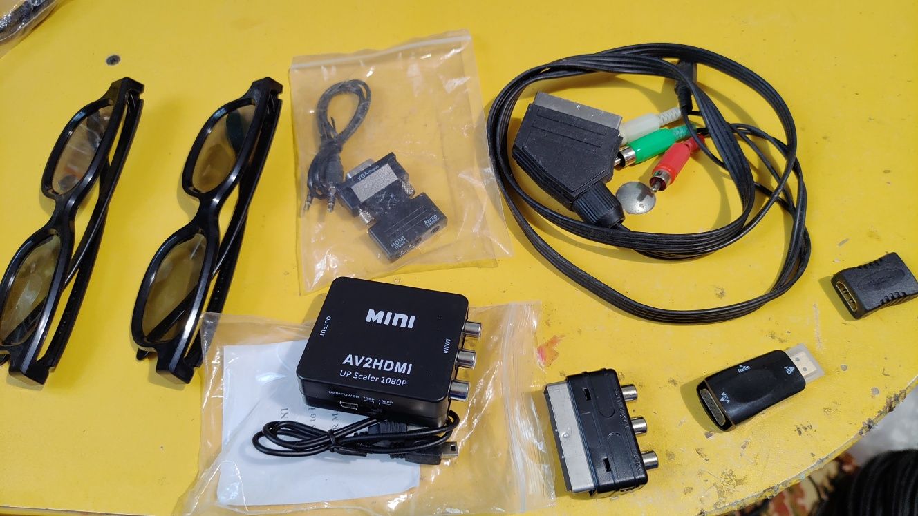 Багато Відео перехідники VGA HDMI Scart mini micro. RCA шнур кабель