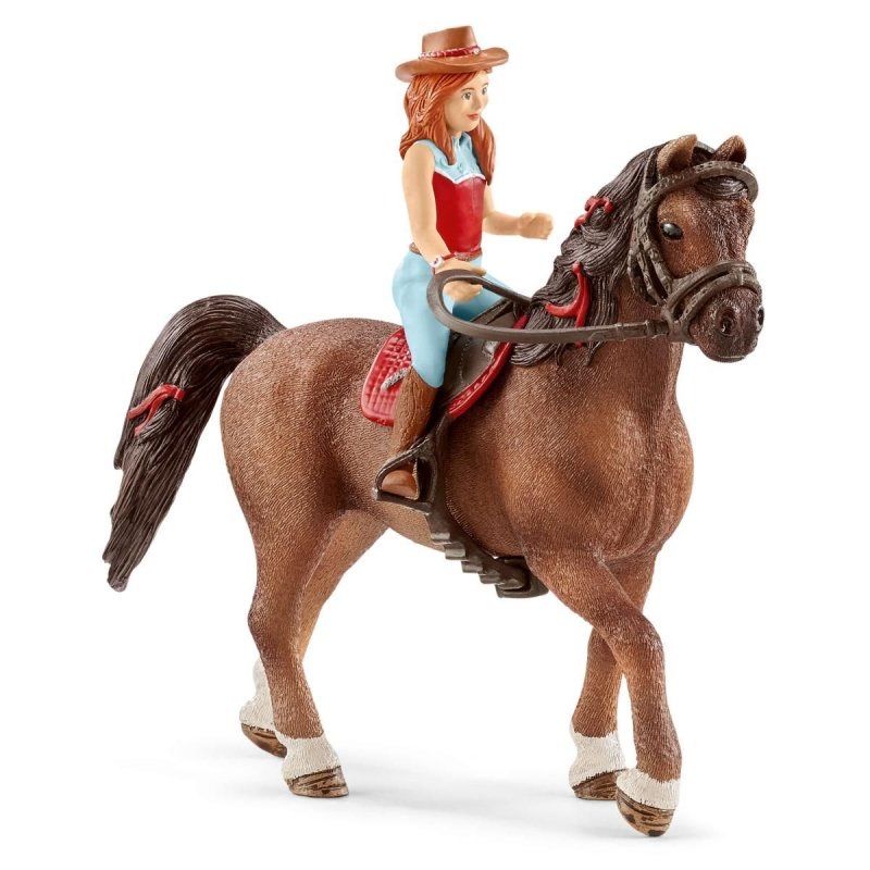 Figurka konia z jeźdźcem Schleich 42514- Hannah i Cayenne