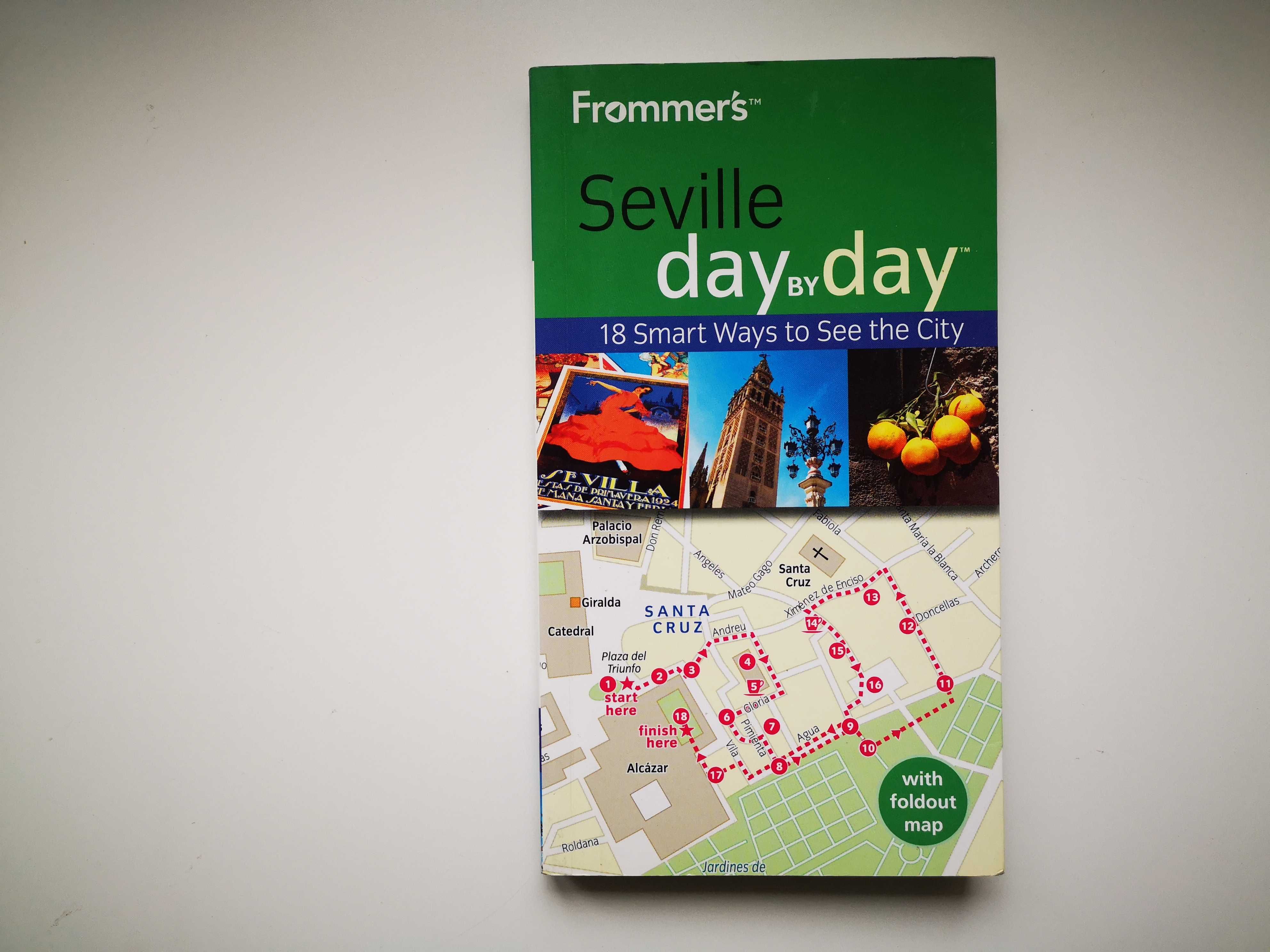 Seville Day by Day przewodnik Frommer's mapa w środku język angielski
