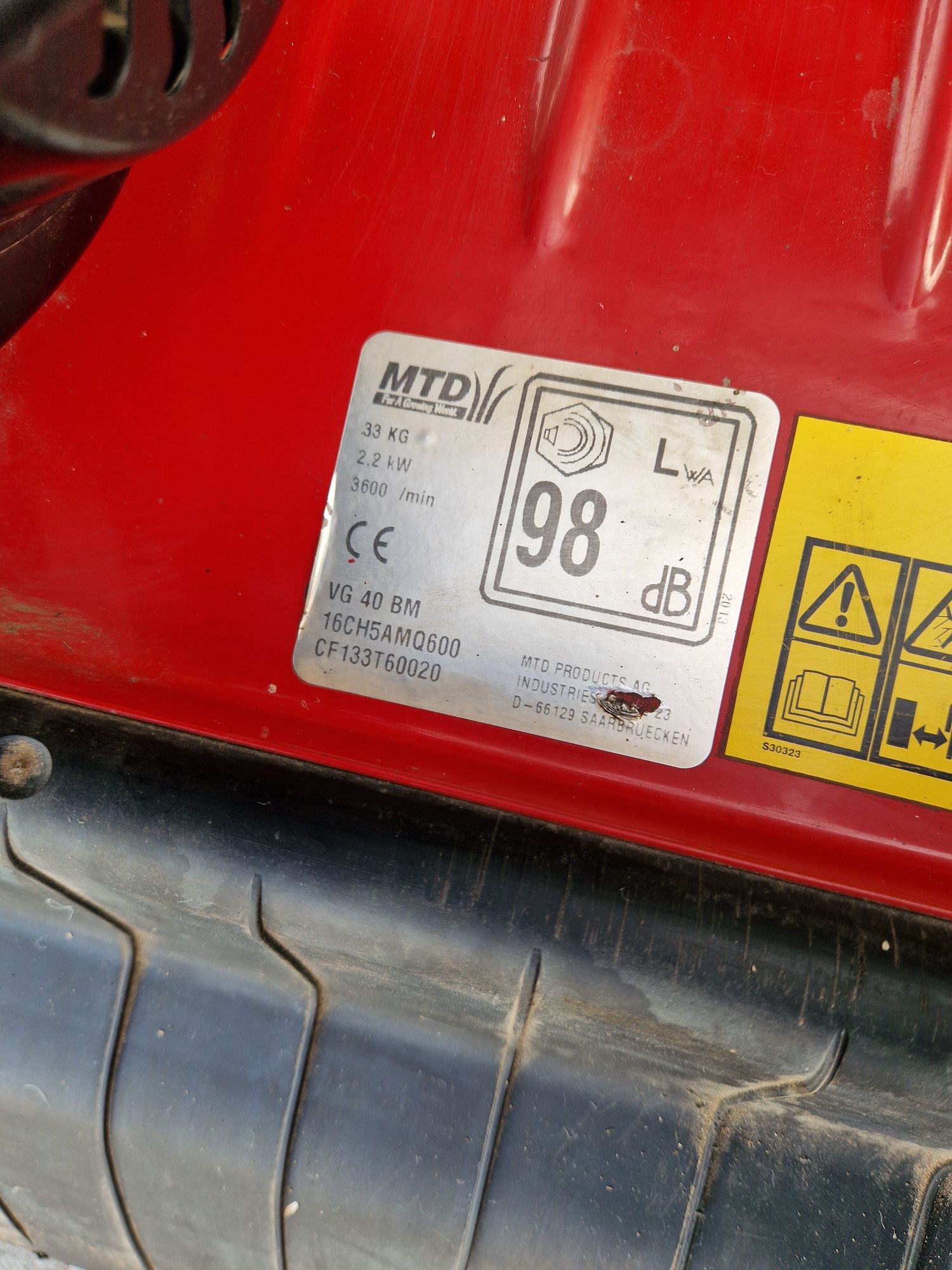 Wertkulator spalinowy MTD 40 BM