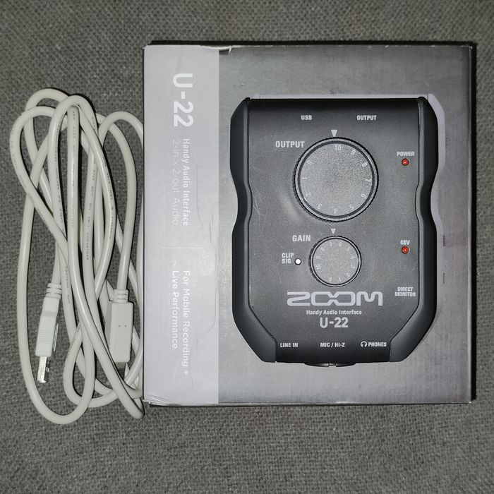 USB звуковая карта аудіоінтрфейс Zoom U-22