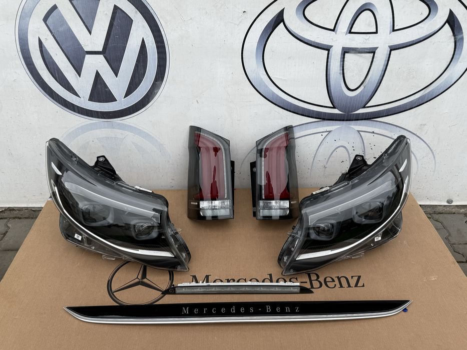 Фара стоп ліхтар фонарь молдинг рестайл Вито Віто Ве-клас Vito V-class