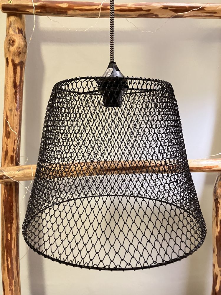 Żyrandol lampa klosz abażur metal Industrial Retro Wystrój wnętrz -50%