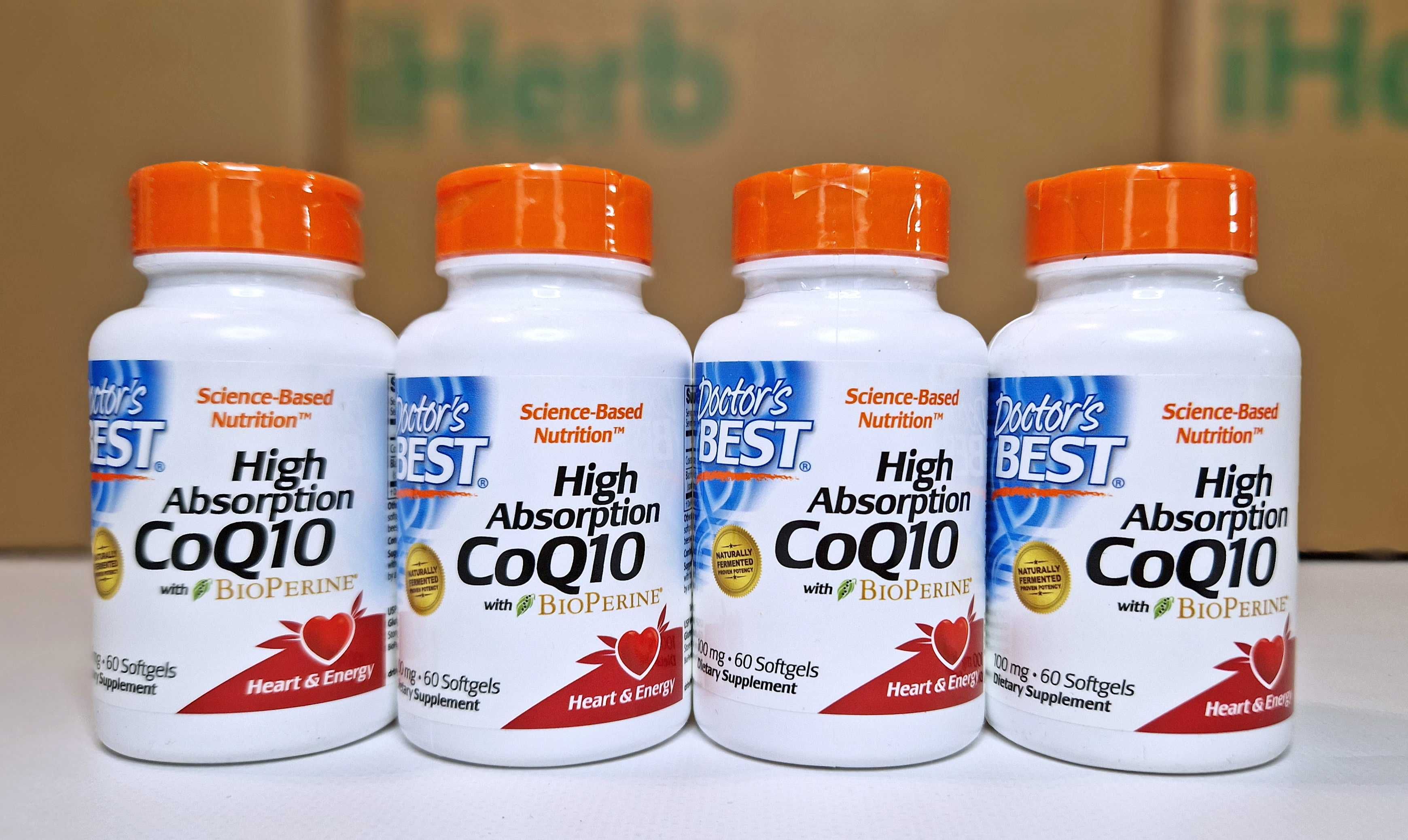 Doctor's Best Коензим Q10, 100мг, 60 та 120шт. Coenzyme Q10, CoQ10.