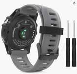 MoKo Pasek do zegarka z Garmin Fenix 3 / Fenix 3 HR/Fenix 5X szary
