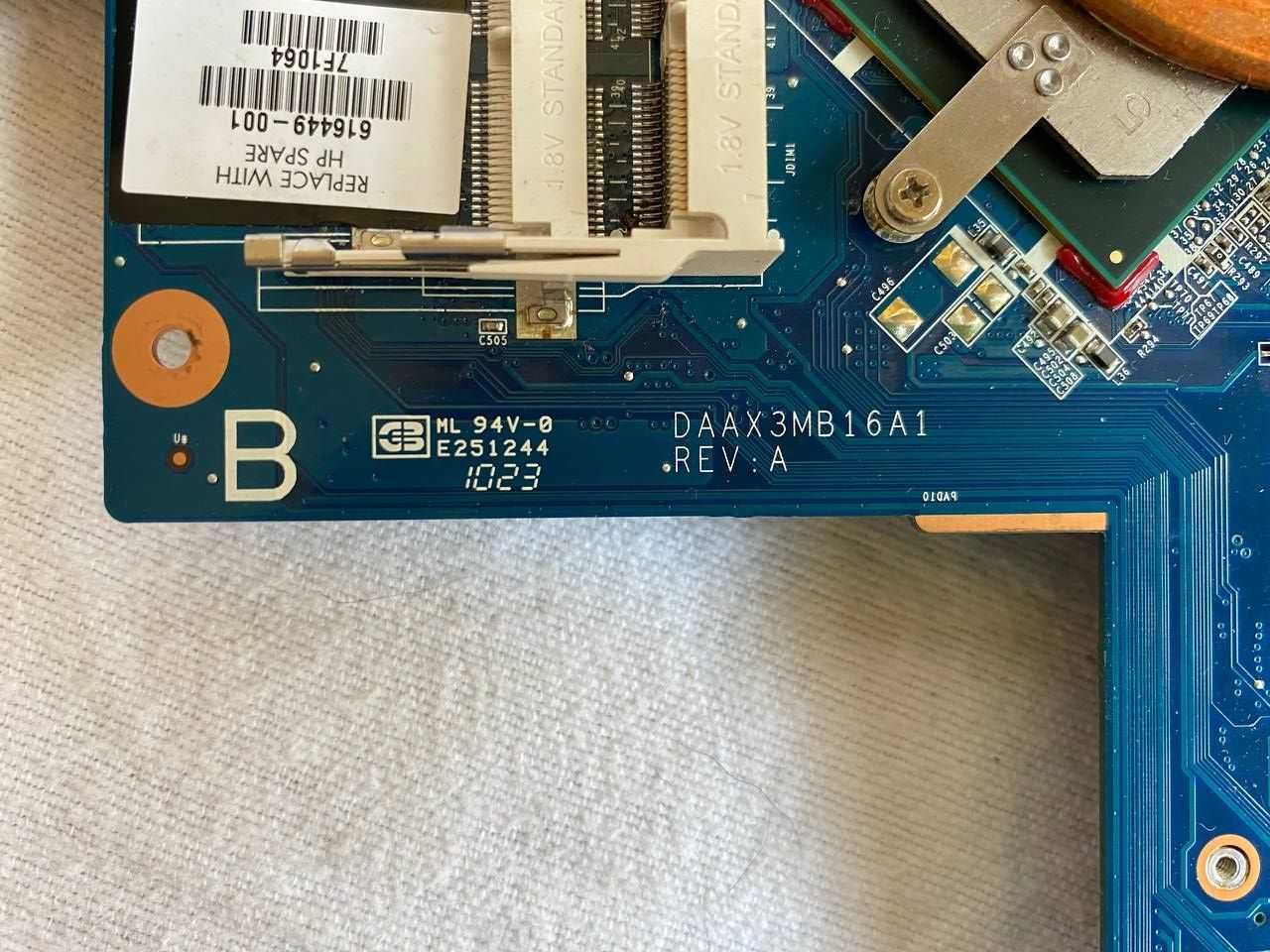 Ноутбук HP CQ62-205SR Intel DAAX3MB16A1