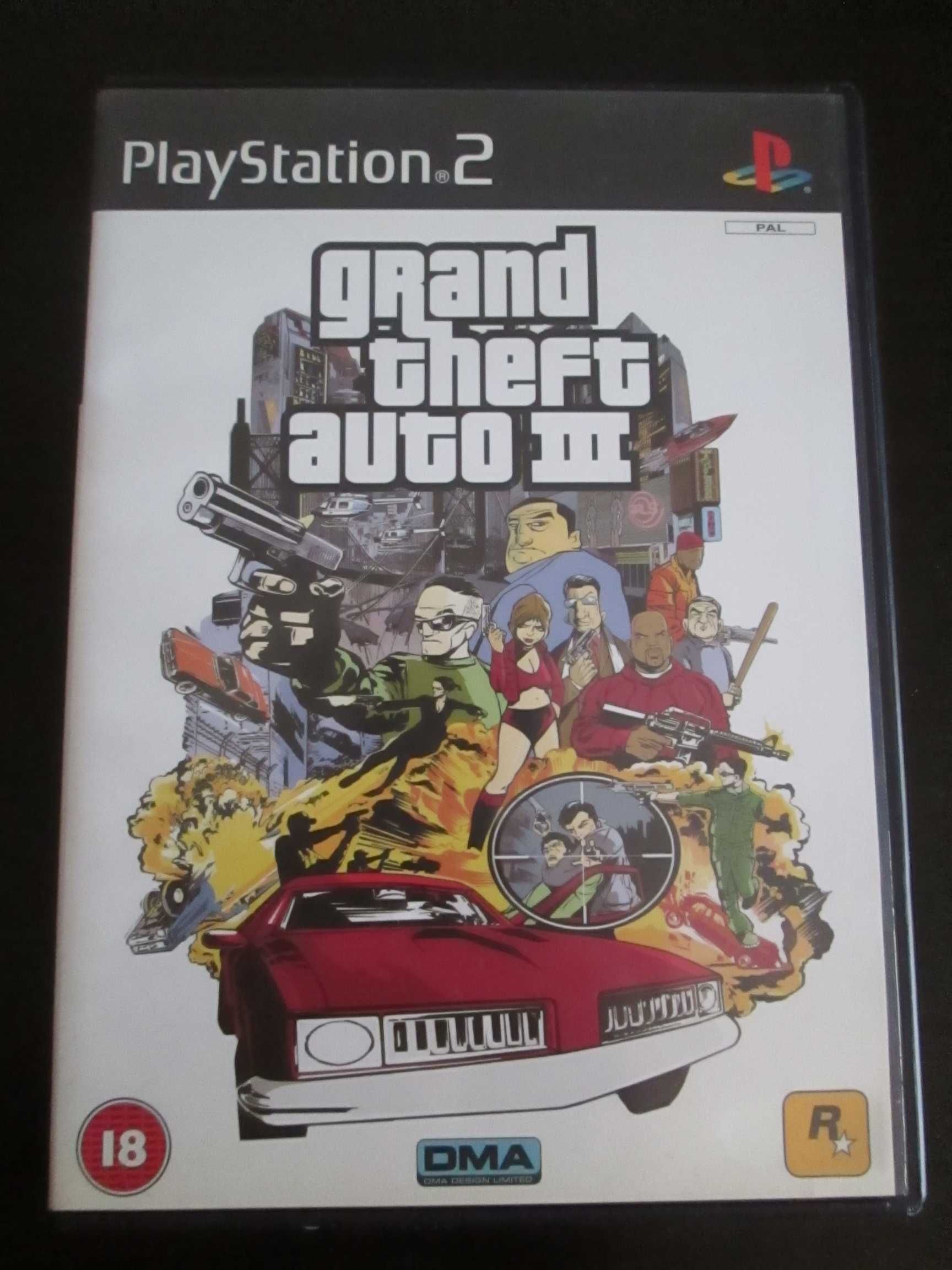 Grand Theft Auto III PS2 (sem manual e mapa)