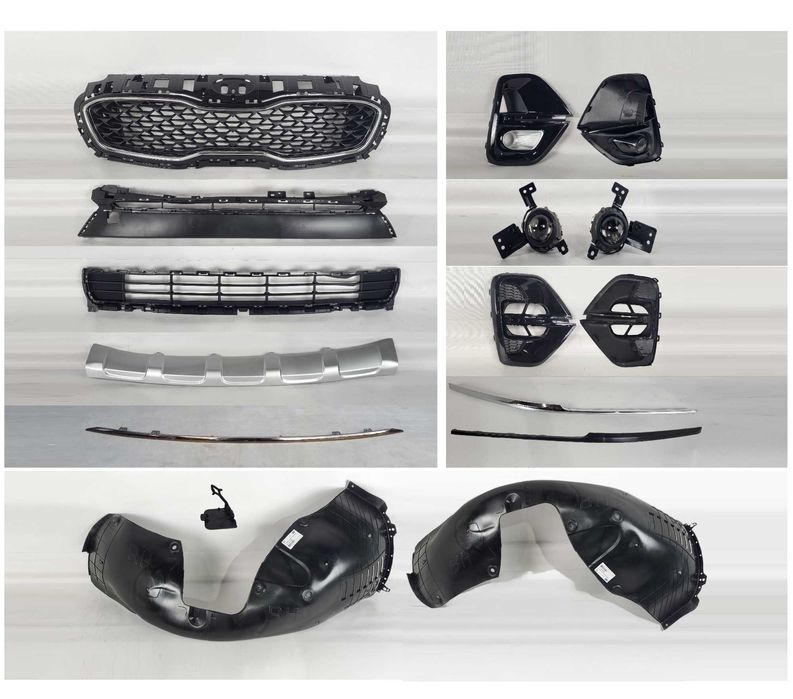 Sportage 2018-21 Решетка молдинг накладка ПТФ хром в бампер комплект