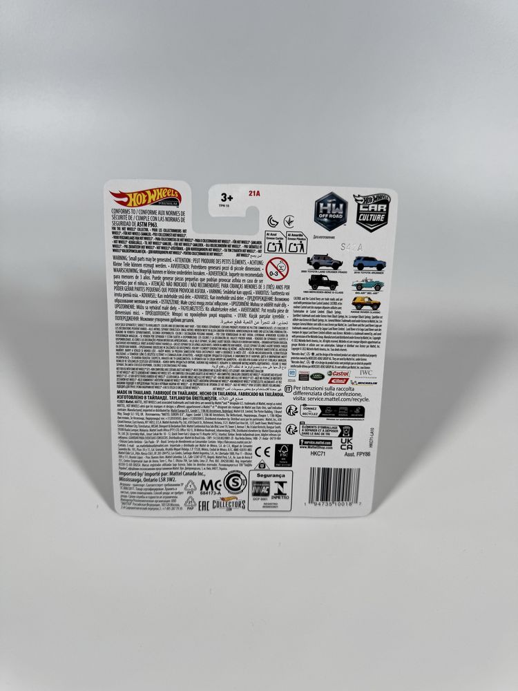 Hot Wheels Off Road zestaw 5 aut Premium, Toyota, Range Rover Mercedes