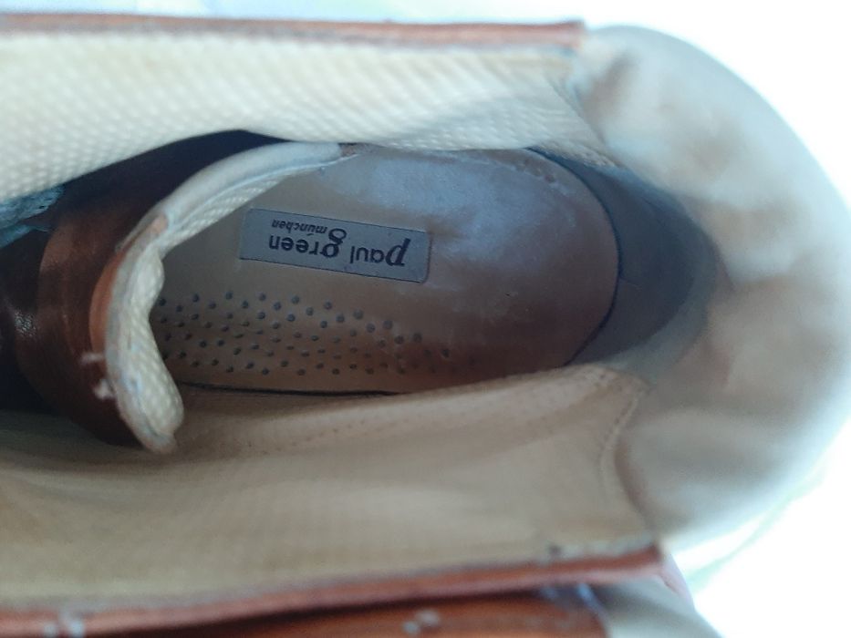 trzewiki za kostkę, brązowe, Paul green